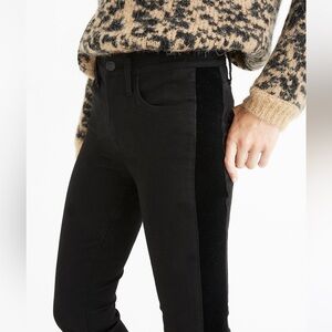 Madewell 9" Mid-Rise‎ Skinny Jeans: Velvet Tuxedo Stripe Edition Size 27